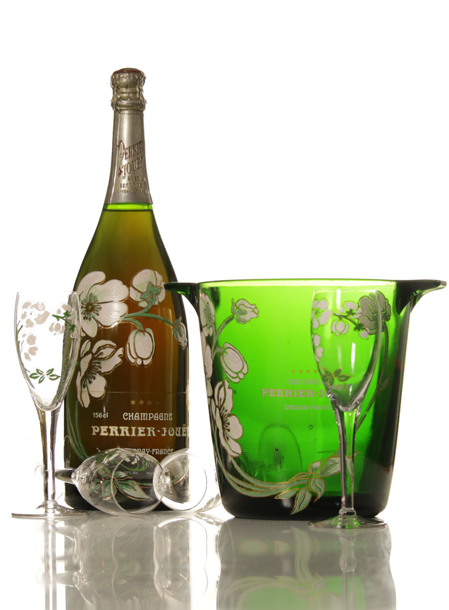 Perrier Jouet Belle Epoque 1973 Magnum , set of Bucket and 4 Glasses - VINEUT