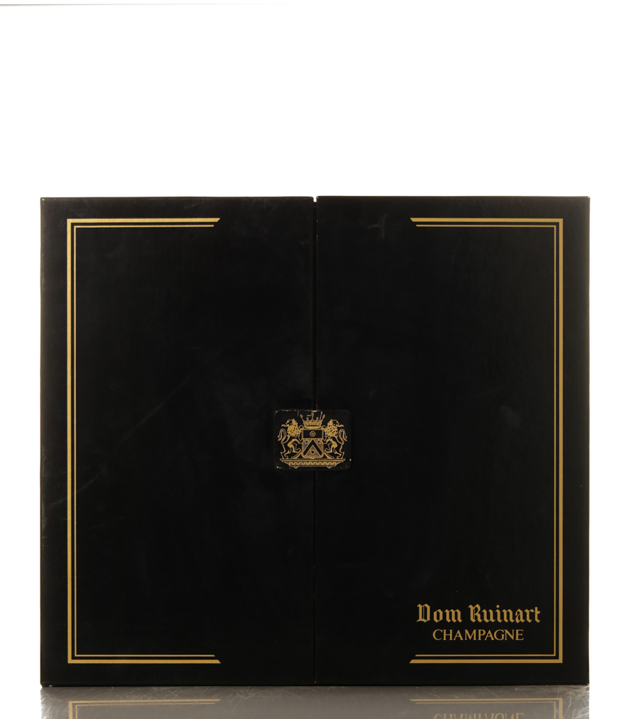 Dom Ruinart 1985 Blanc de Blancs in Giftbox with two glasses - Image 2