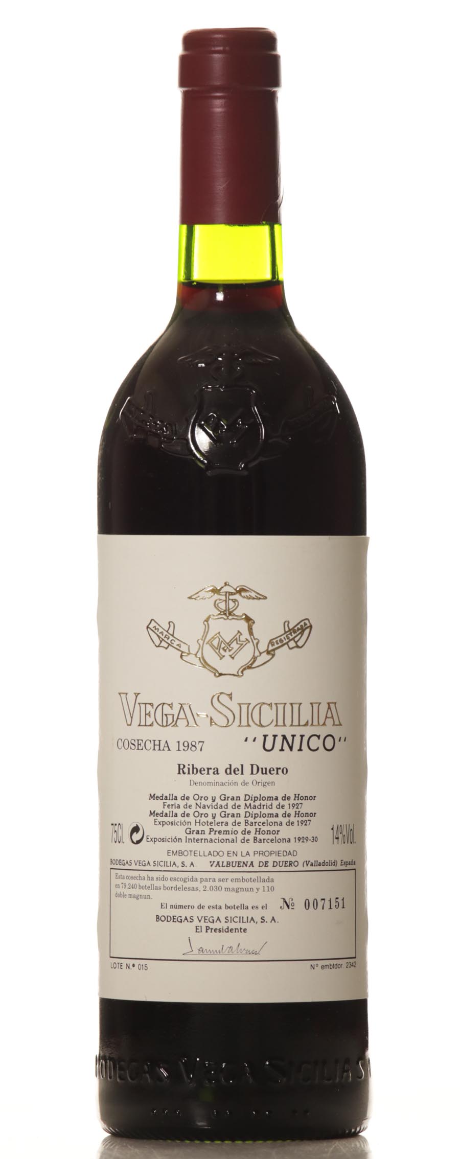 Vega Sicilia Unico 1987 - Image 2