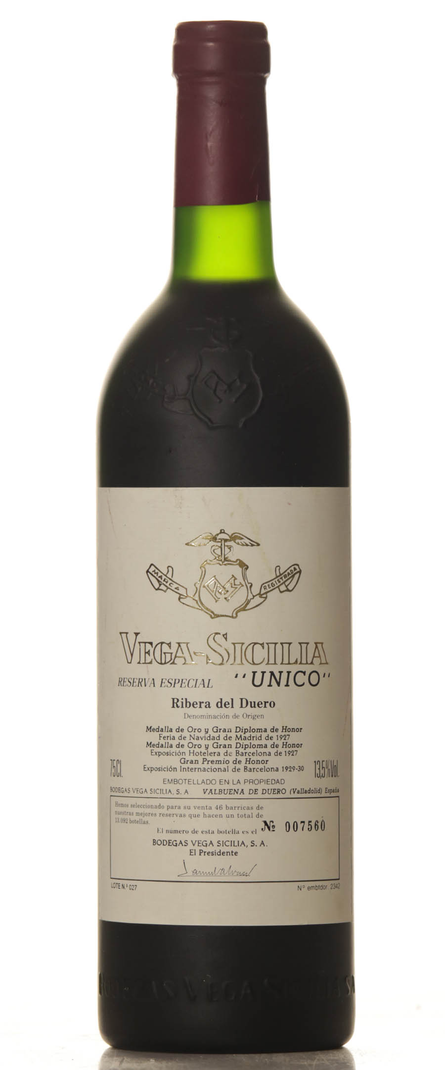 Vega Sicilia Unico Especial 1981/1990 – Release 1998 - VINEUT