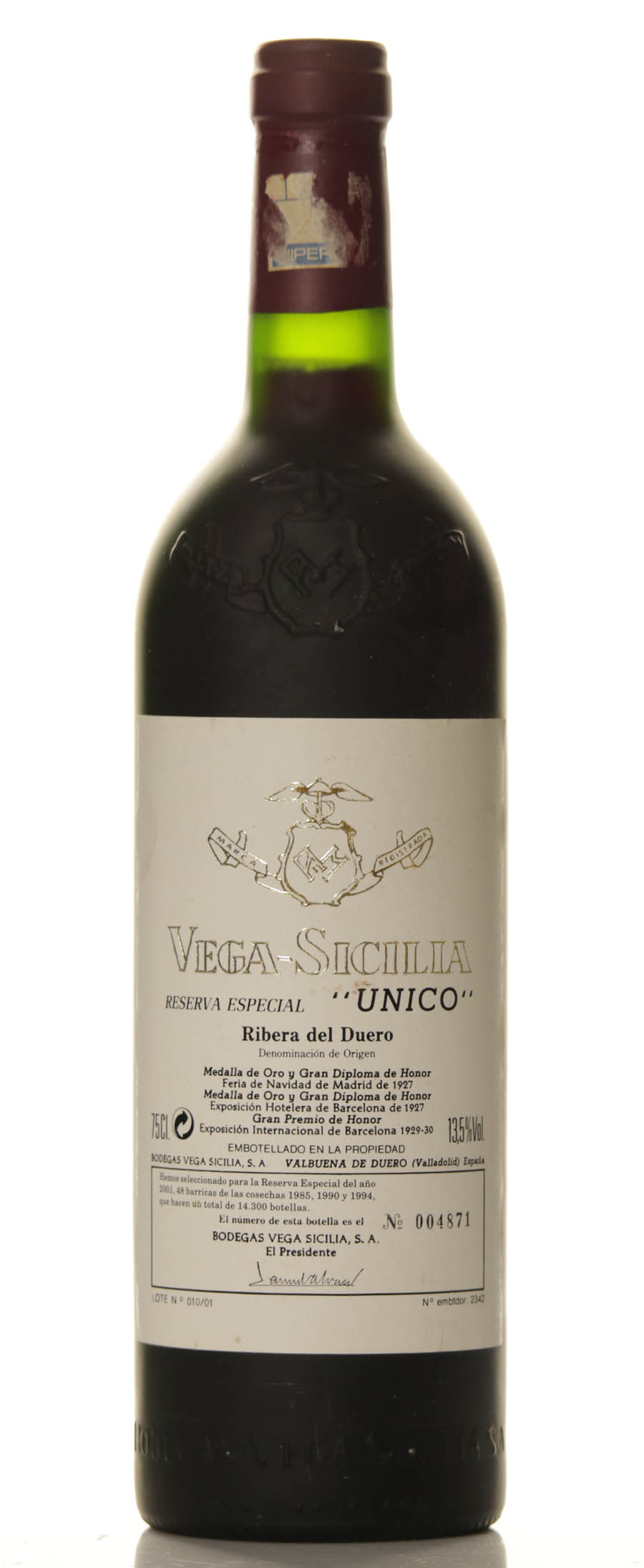 Vega Sicilia Unico Reserva Especial 1985/1990/1994 - Release 2001 - Image 4