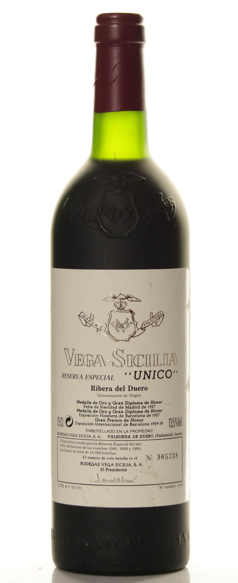 Vega Sicilia Unico Reserva Especial 1985/1990/1994 - Release 2001 - Image 2
